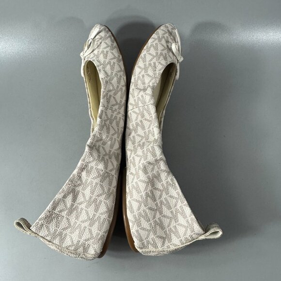 New MICHAEL MICHAEL KORS Juliette Logo Ballet Flat, Size 10 M - Picture 9 of 16